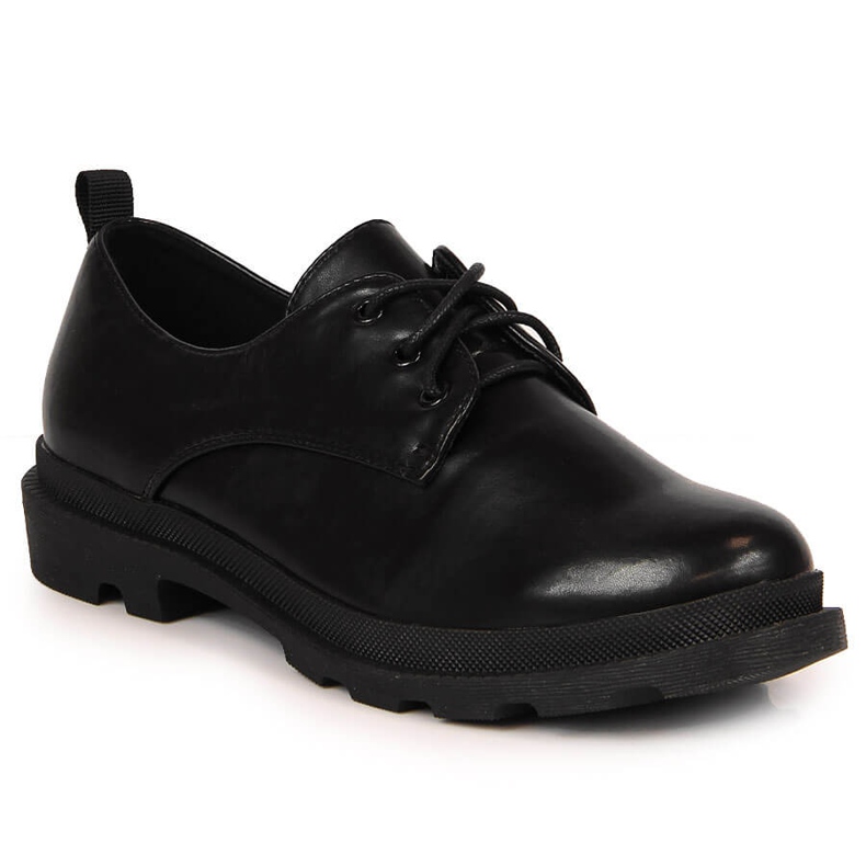 S.Barski Black lace-up shoes by S. Barski