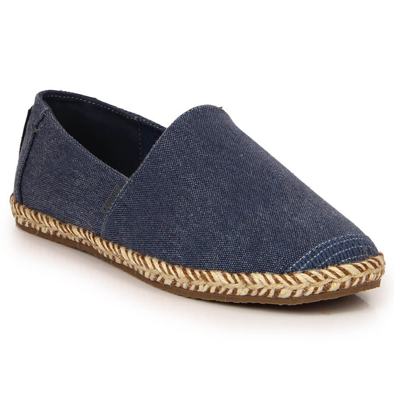 Big Star JJ274902 women's denim espadrilles navy blue