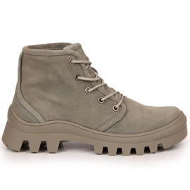 Gray Filippo gray leather women's sneakers grey