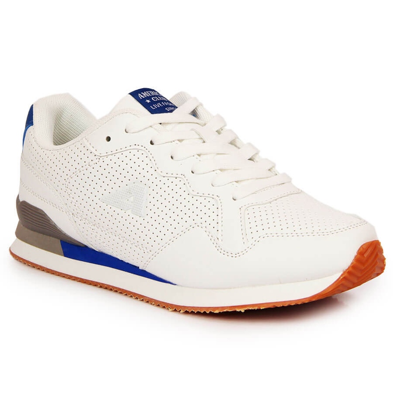 American Club white sports shoes