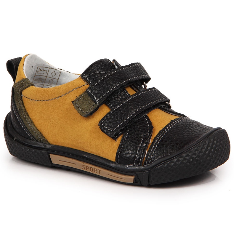 Boys' shoes with velcro camel Kornecki 6823 brown black Boys' shoes with velcro camel Kornecki 6823 brown black