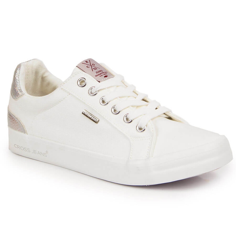 Cross Jeans JJ2R4038C white textile sneakers