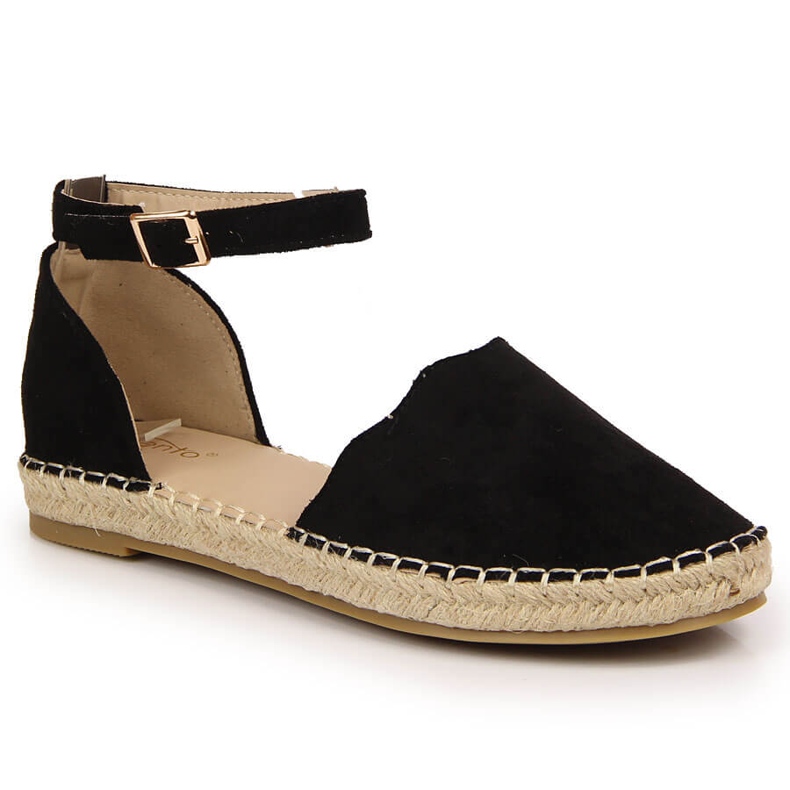 Black eVento espadrilles women's sandals