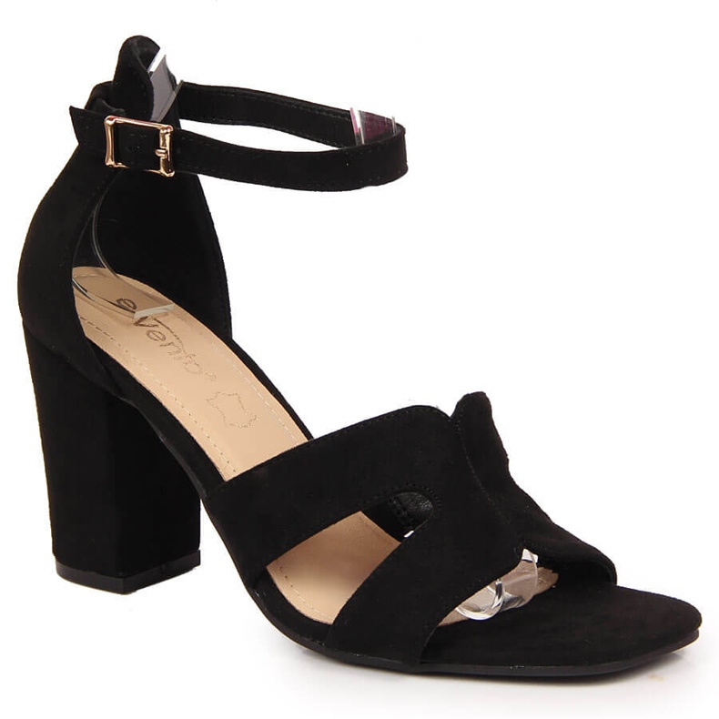 Black eVento women's sandals on the post