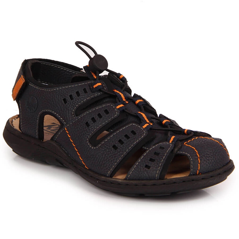 Rieker 22021-14 navy blue sandals for men