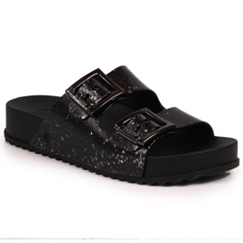 Black Zaxy women's rubber slippers HH285158