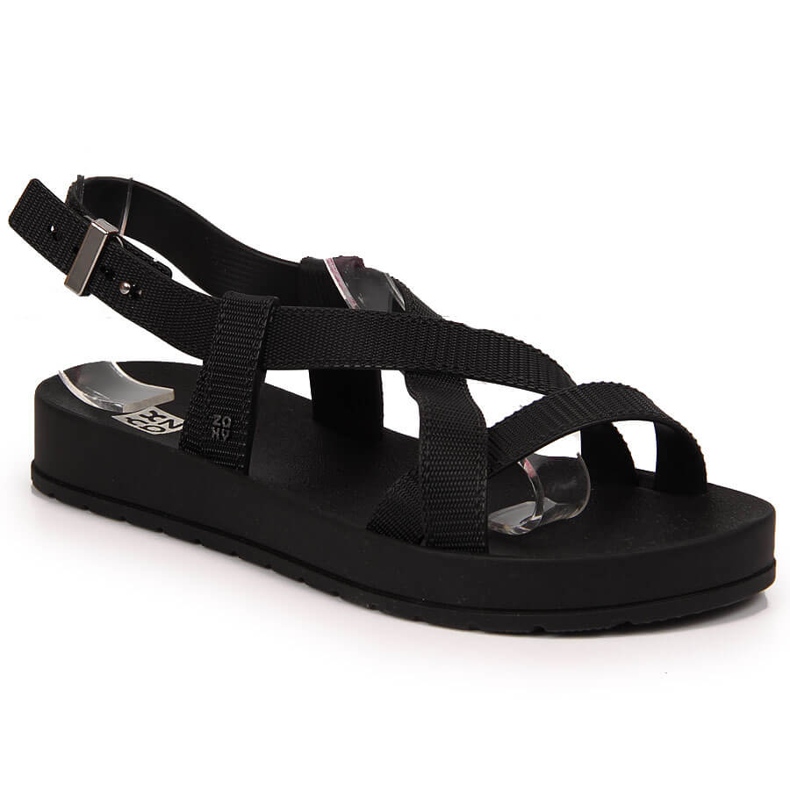Women's black rubber sandals Zaxy Modern Sand Fem 18145