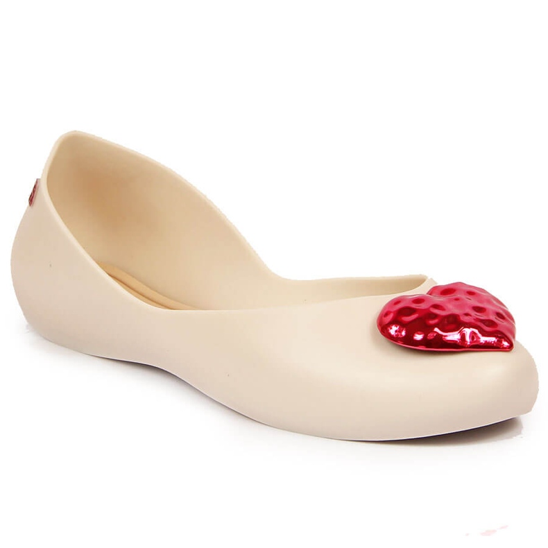 Women's ballerinas meliski with a heart beige Zaxy JJ285045