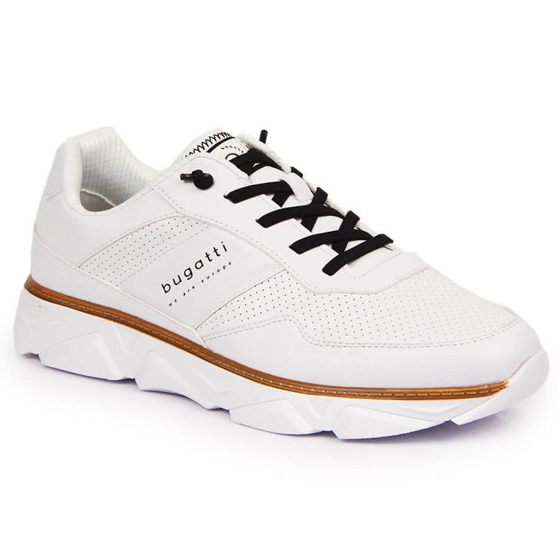 White men's casual sports shoes Bugatti JJ153186