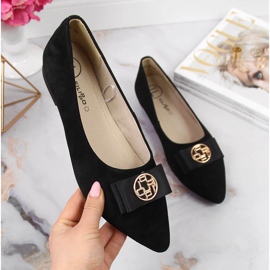 Leather women's ballerinas with pointed black Filippo Leather women's ballerinas with pointed black Filippo