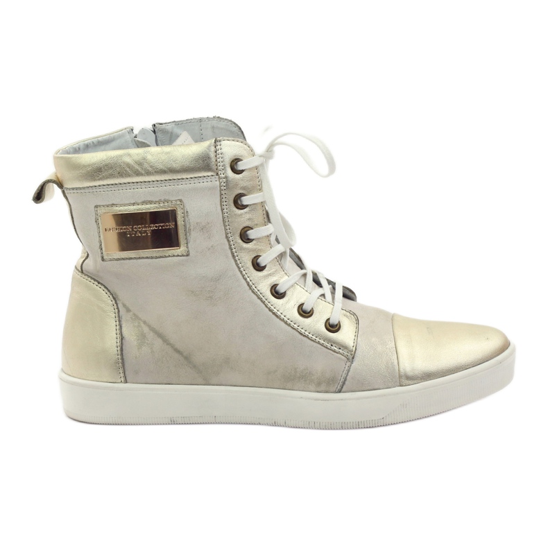 High Gold Nikopol 522 Leather Sneakers white multicolored golden
