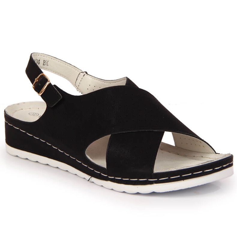 Comfortable women's sandals, black Vinceza Comfortable women's sandals, black Vinceza