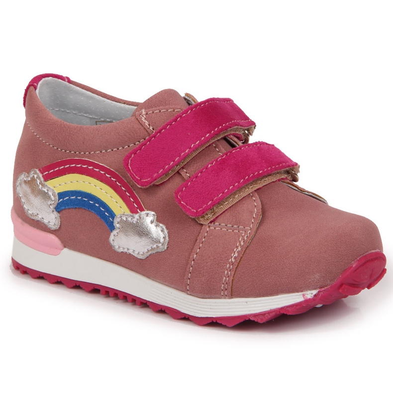 Girls' shoes with velcro lila Kornecki 6775 violet multicolored