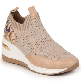 Women's wedge sneakers powder pink Artiker Women's wedge sneakers powder pink Artiker