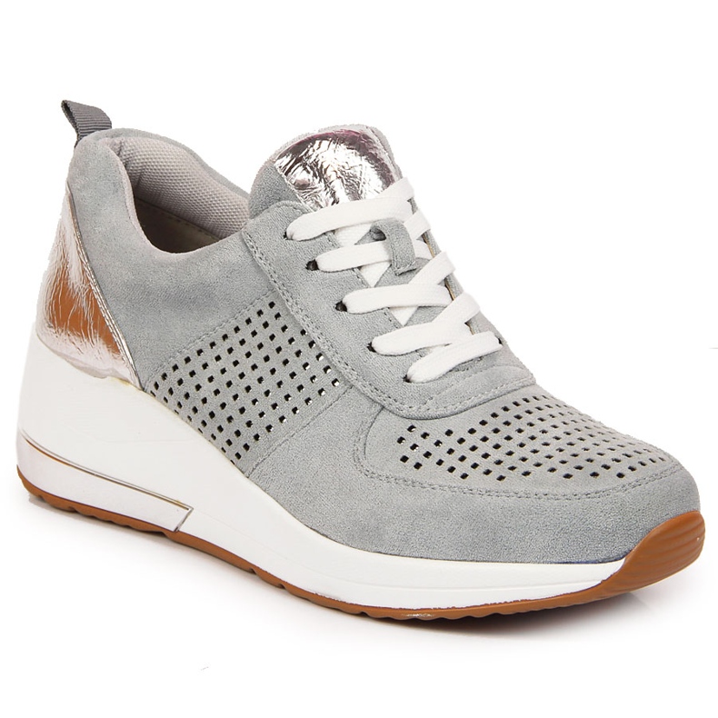 Women's wedge shoes blue Jezzi Women's wedge shoes blue Jezzi