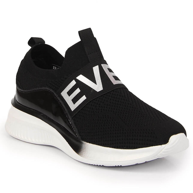 Women's sports shoes slip on black Vinceza