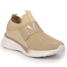 Women's sports shoes slip on beige Vinceza