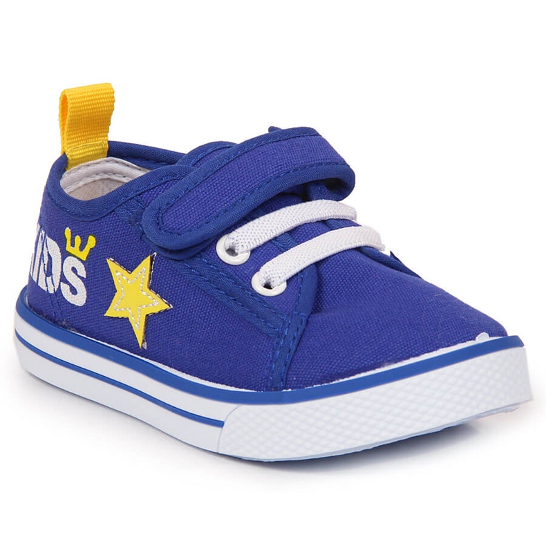 Atletico blue velcro sneakers for boys