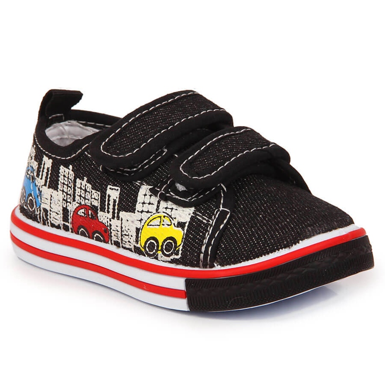 Boys sneakers with velcro black Atletico Boys sneakers with velcro black Atletico