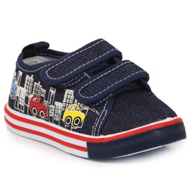 Atletico navy blue velcro sneakers for boys Atletico navy blue velcro sneakers for boys