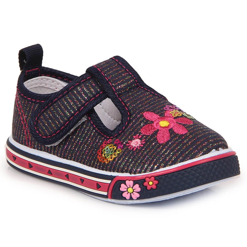 Atletico navy blue sneakers for girls