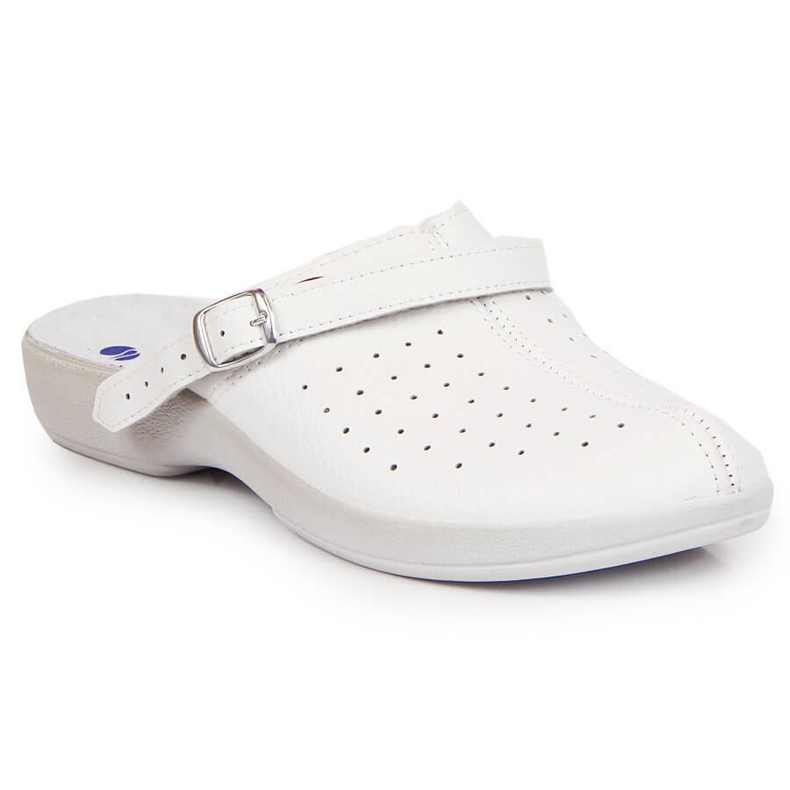 White Inblu sanitary built-up women's slippers