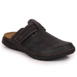 Men's black Inblu built-up slippers Men's black Inblu built-up slippers