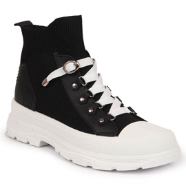 Atletico black women's high-top sneakers Atletico black women's high-top sneakers