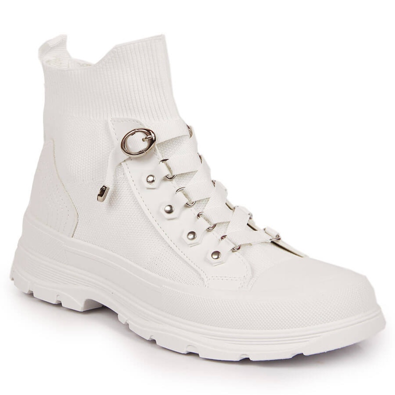High-top sneakers for women on the white Atletico platform