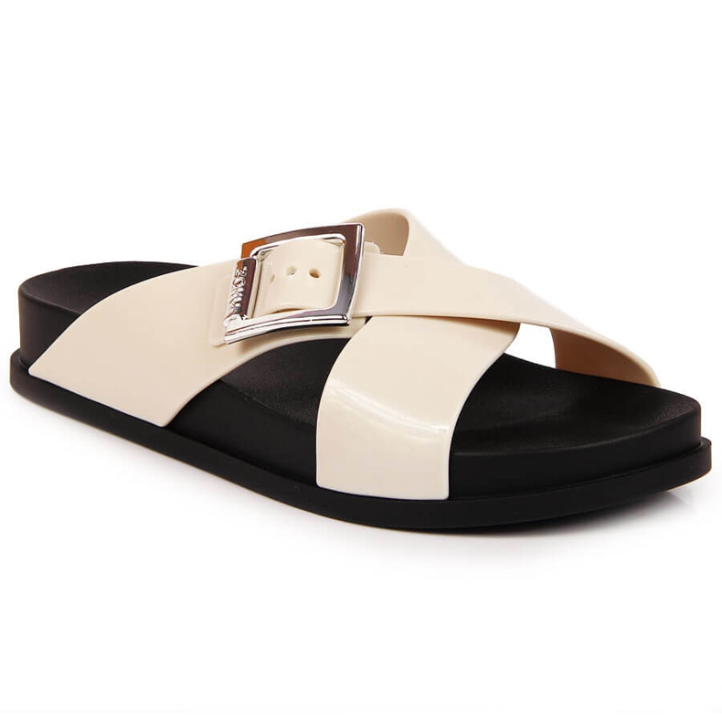 Women's slippers meliski cream Zaxy JJ285057 beige multicolored