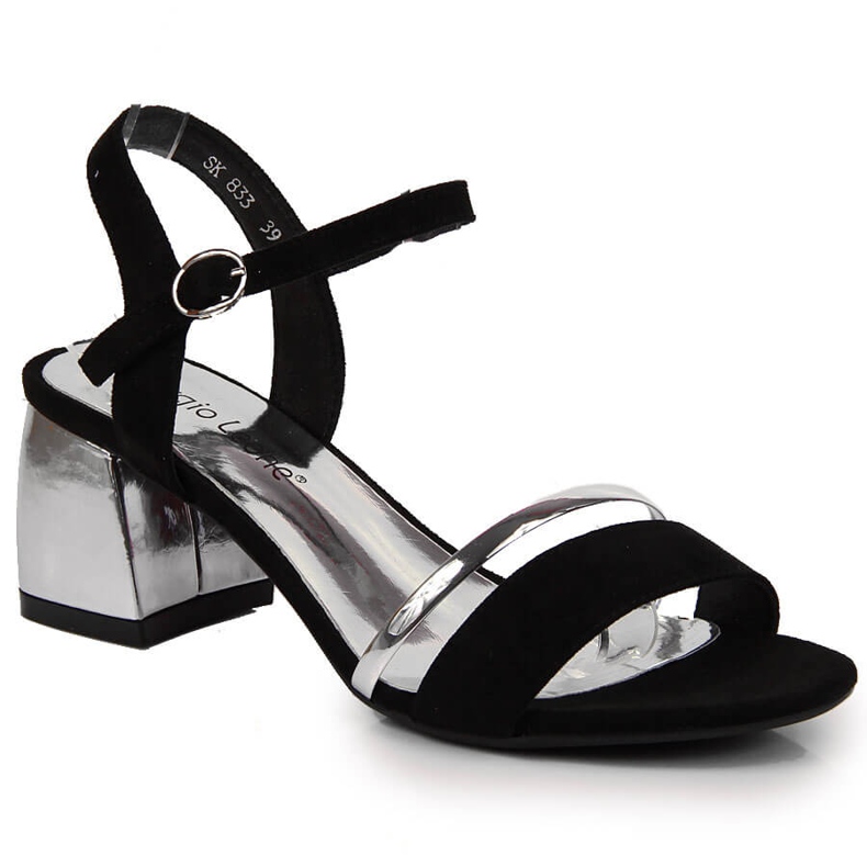 Black and silver sandals on the post by Sergio Leone