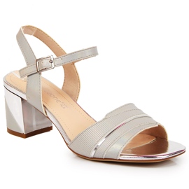 Women's sandals on the silver post by Sergio Leone
