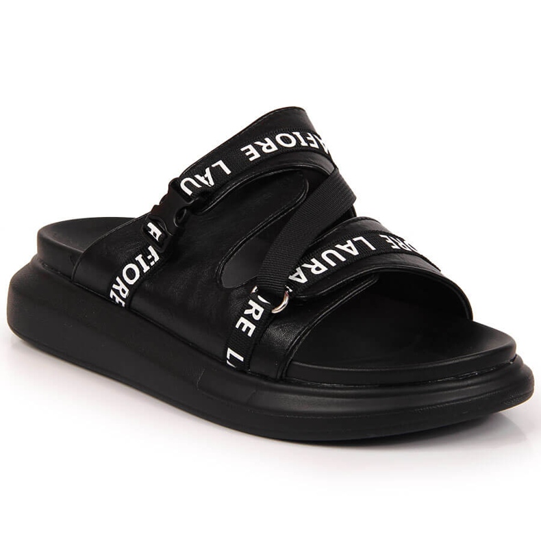 Black Laura La.Fi platform slippers