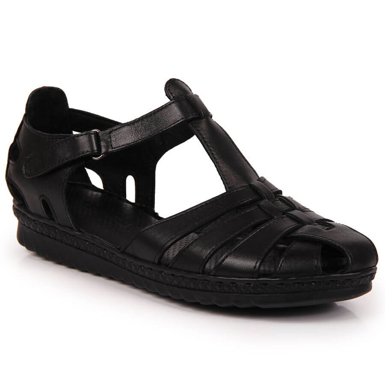T.Sokolski Black Velcro women's sandals by T. Sokolski T.Sokolski Black Velcro women's sandals by T. Sokolski