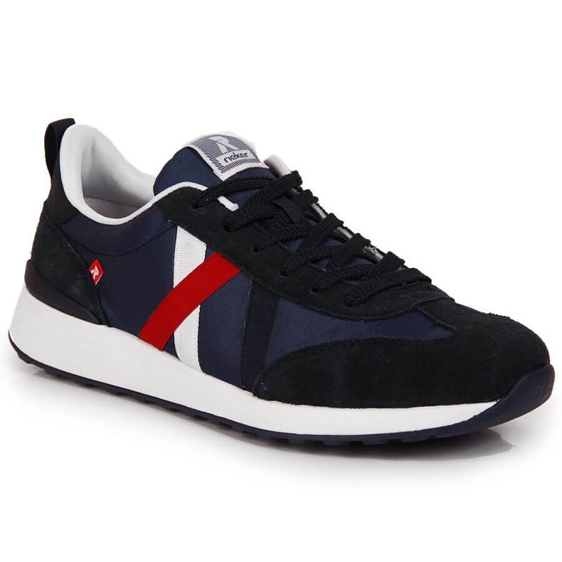 Rieker 07603-14 navy blue men's sports shoes