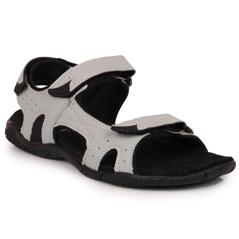 American Club gray velcro women's sports sandals grey