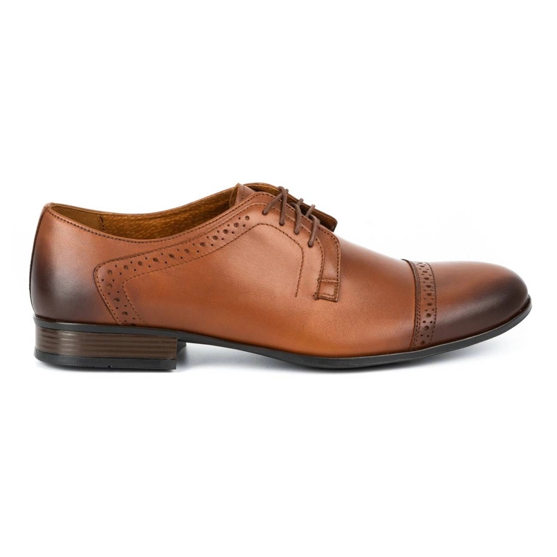 Olivier Men's formal leather shoes A34 Kb brown