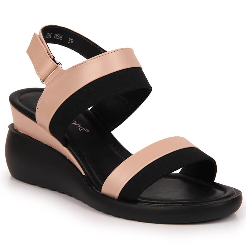 Women's sandals on a wedge pink Sergio Leone
