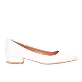 White Timms high heels White Timms high heels