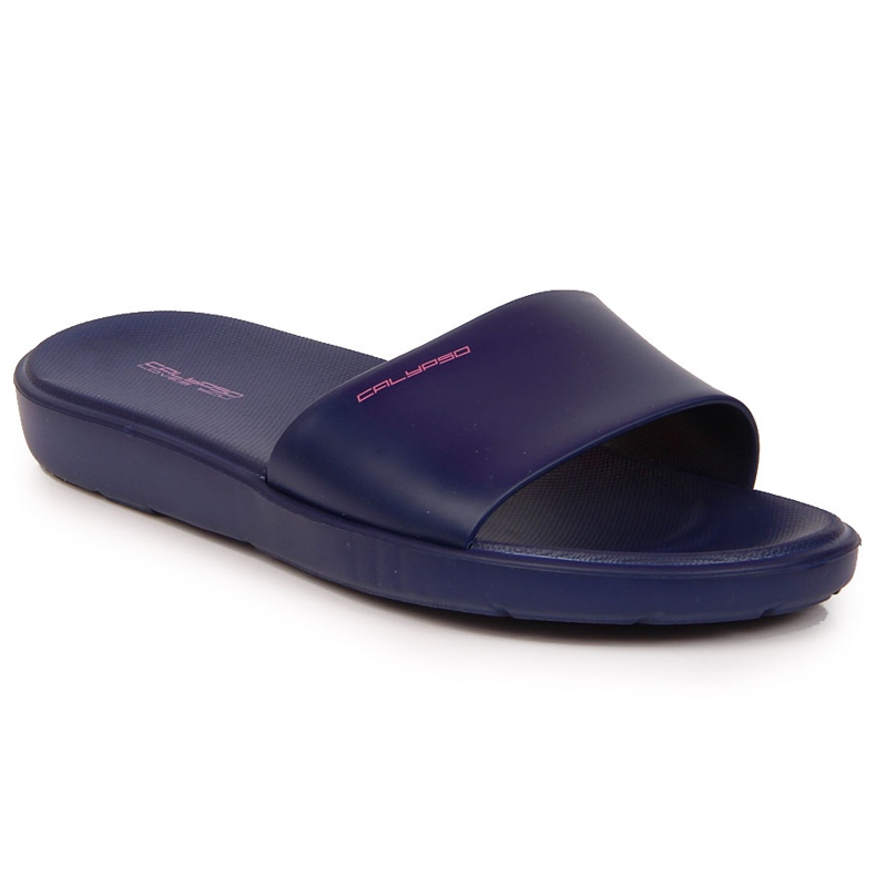 Calypso navy blue women's pool slippers