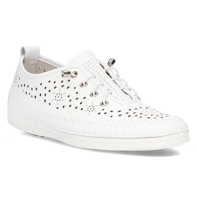 Leather shoes Filippo DP2135 / 21 Wh white