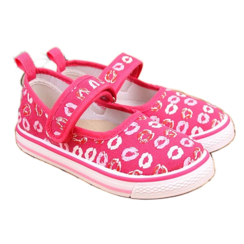 Velcro ballerinas slippers for kindergarten pink Jr Atletico Velcro ballerinas slippers for kindergarten pink Jr Atletico