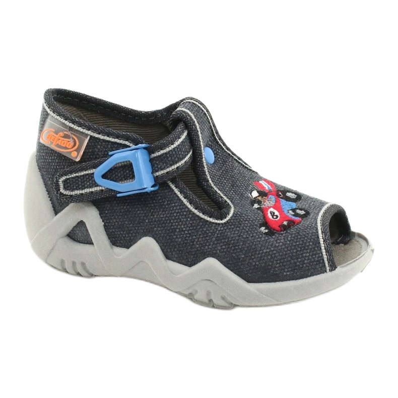 Befado children's shoes 217P106 red blue grey