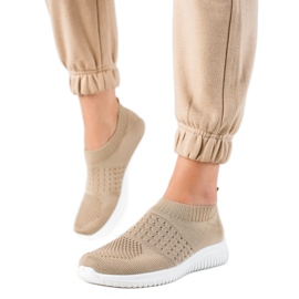 W. Potocki Potocki Slip-On Sports Shoes beige