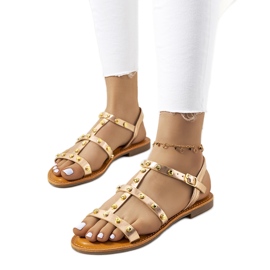 Somerset pink metallic sandals golden