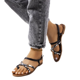 Black women's sandals from Wiener white
