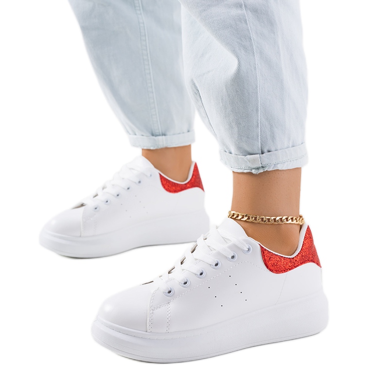 White women's Senja sneakers