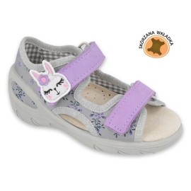 Befado children's shoes pu 065P150 purple grey