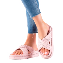 Bestelle Braided Slippers pink Bestelle Braided Slippers pink