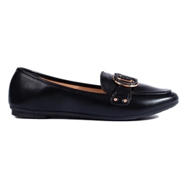 Diamantique Moccasins With Ornament black